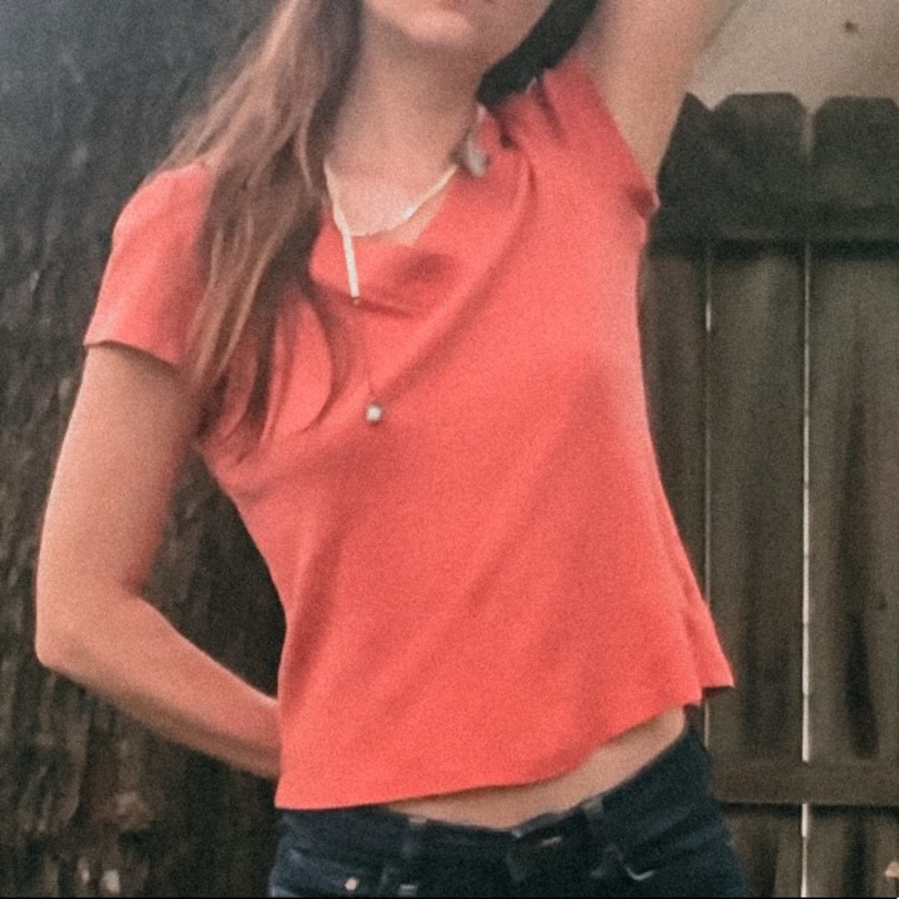 Mac & Jac Coral Tee (S)